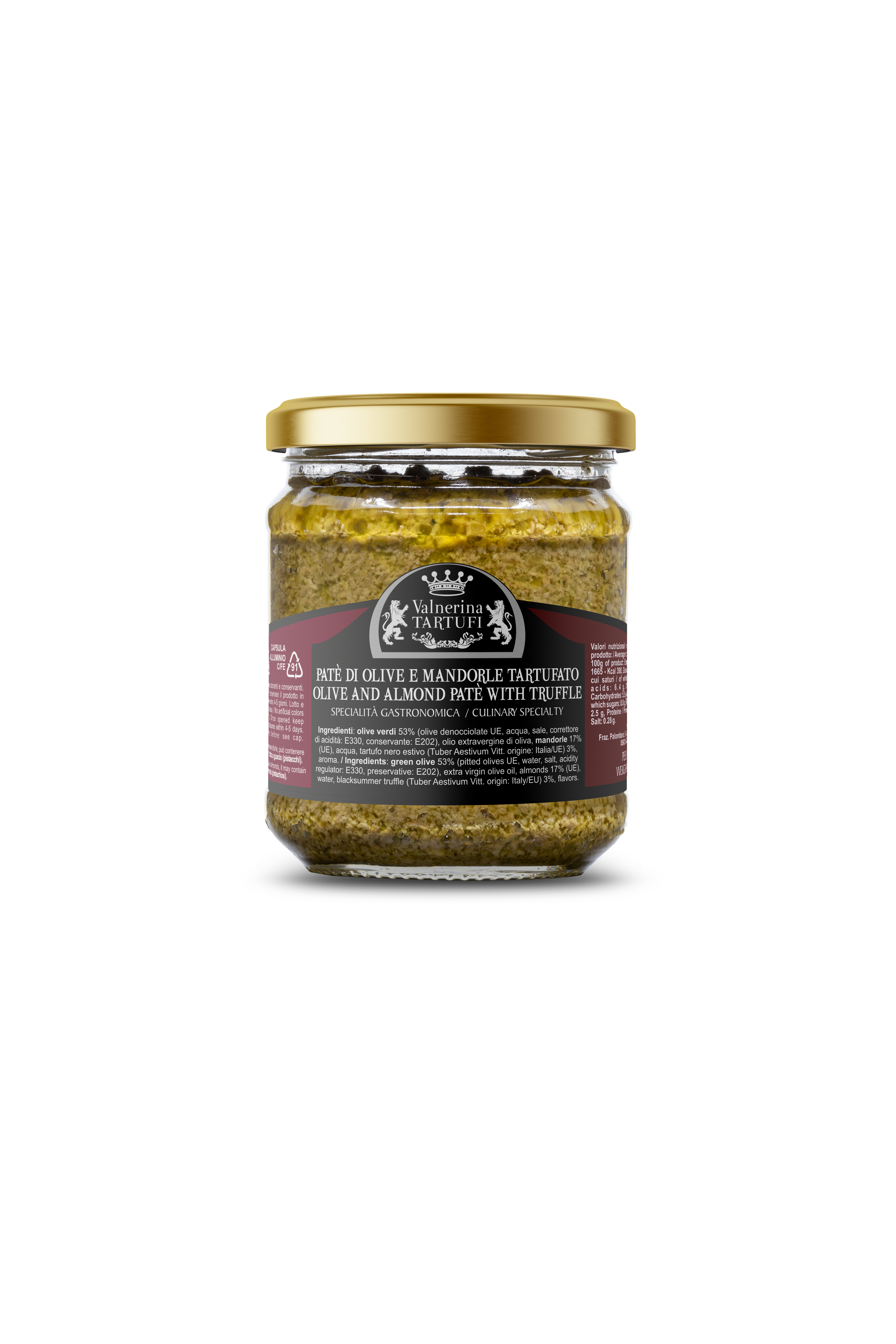 Green Olives & Almonds Paste with Summer Truffle